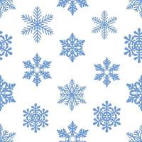 christmas seamless texture with snowflakes. winter pattern vector
