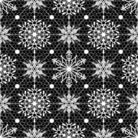 christmas seamless pattern with snowflakes. snowflakes lace vector