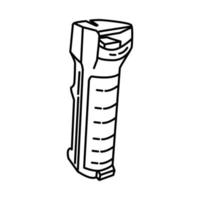 Police Mace Pepper Spray Icon. Doodle Hand Drawn or Outline Icon Style vector