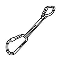 Ladder Hook Extension Icon. Doodle Hand Drawn or Outline Icon Style vector