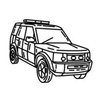 National Highways traffic officers Icon. Doodle Hand Drawn or Outline Icon Style vector