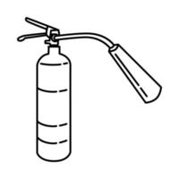 Fire Extinguisher Icon. Doodle Hand Drawn or Outline Icon Style vector