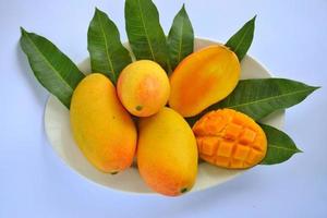 Cerrar foto de mango fresco