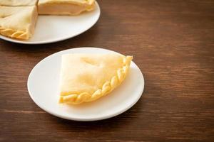 Toddy palm pies on plate photo