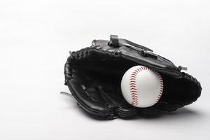 front view baseball glove with copy space photo