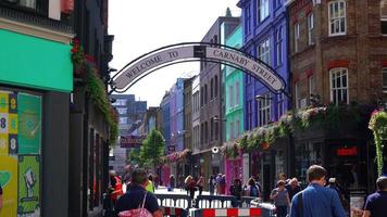 shopping area at Carnaby street in London, England, UK video