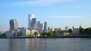 London City scape in England, United Kingdom video