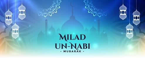 eid milad un nabi. Translation Birth of the Prophet. muslim festival greeting background design