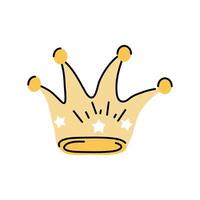 crown royalty doodle vector