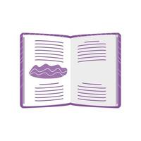 open book education academic cartoon icon isolated style vector