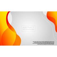 yellow liquid shape abstract background vector