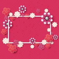 Flower ornament background great for greeting card vector