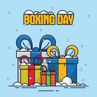 Boxing day vector illustration