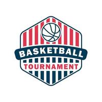 logo del torneo de baloncesto vector