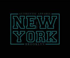 New York Typography Vector T-shirt Design for print