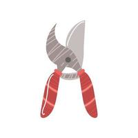 garden trimming scissors tool vector