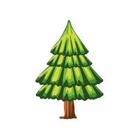 pine tree nature vector