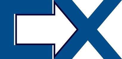 simple letter c and x logo vector
