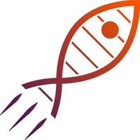 simple DNA and Rocket Logo vector