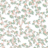 leaves dried branches vector seamless pattern. background for fabrics, prints, packaging and postcards branches with striped leaves vector seamless pattern. A hedge of twigs on a colored background