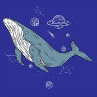 whale in the space vector