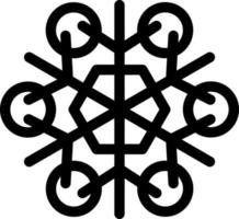 Snowflake winter season decoration sign art vector