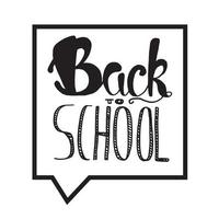 Back To School Lettering vector