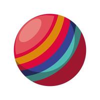 striped ball toy vector