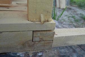 Building knots and designs from a tree, fastening of a framework photo