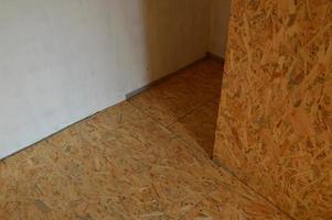 Laying chipboards in the interior of the house osb stove photo