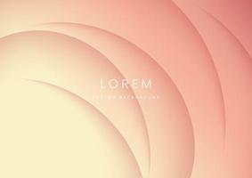 Abstract background luxury curved soft yellow and pink gradient modern concept. vector