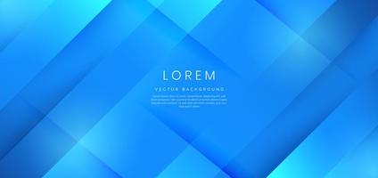 Abstract blue gradient geometric diagonal background. vector