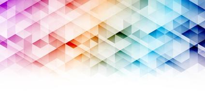 Abstract banner web geometric colorful hexagon pattern on white background with space for your text. vector