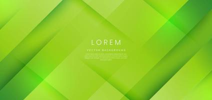 Abstract green gradient geometric diagonal background. vector