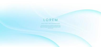 Abstract wave trendy geometric abstract background with white and blue gradient. vector