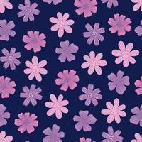 seamless, patrón, flower., moda, impresión, de, textile., vendimia, diseño floral vector