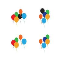 Balloons design, Party celebration birthday holiday decoration and entertainment, Vector illustration