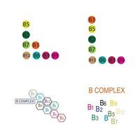 B complex vector icon illustration design template