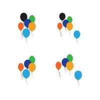 Balloons design, Party celebration birthday holiday decoration and entertainment, Vector illustration