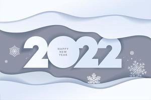 Happy New Year 2022 greeting card vector