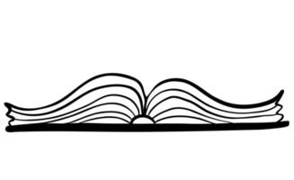 An open book vector