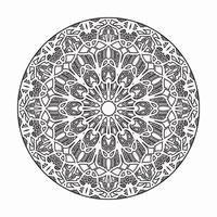 Vector round abstract circle. Mandala style.