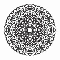 Vector round abstract circle. Mandala style.