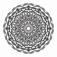 Vector round abstract circle. Mandala style.