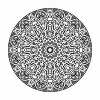 Vector round abstract circle. Mandala style.