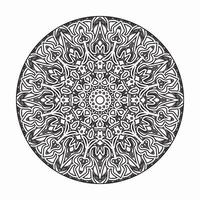 Vector round abstract circle. Mandala style.