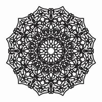 Vector round abstract circle. Mandala style.