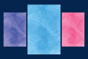 conjunto de fondo de acuarela abstracta vector