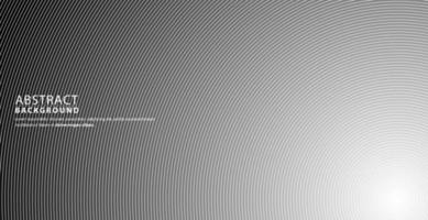 Abstract vector circle halftone black background. Gradient retro line pattern design. Monochrome graphic. Circle for sound wave. vector illustration