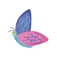 butterfly insect cartoon vector
